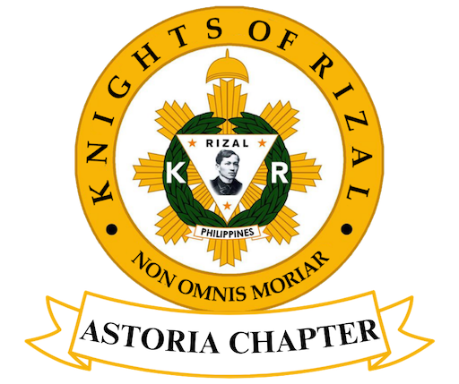 Knights of Rizal - Astoria Chapter Official Logo - Organization supporting Philippine historical education